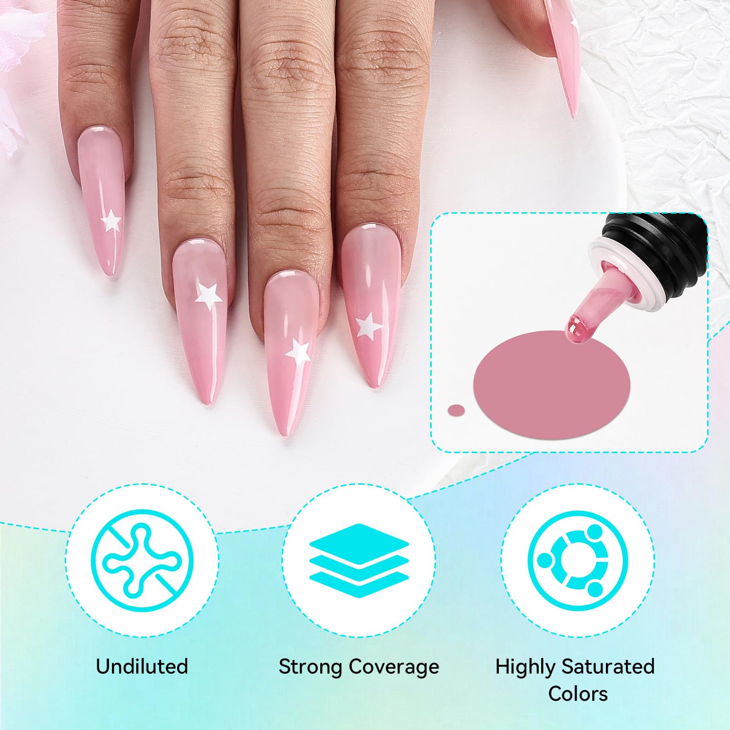 JODSONE 32 Colors Airbrush Gel Nail Polish – No Dilution, Strong Coverage for At-Home Nail Art