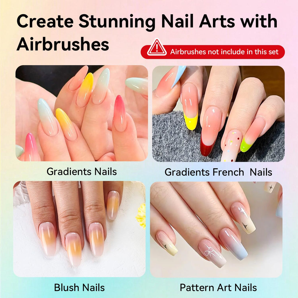 JODSONE 32 Colors Airbrush Gel Nail Polish – No Dilution, Strong Coverage for At-Home Nail Art
