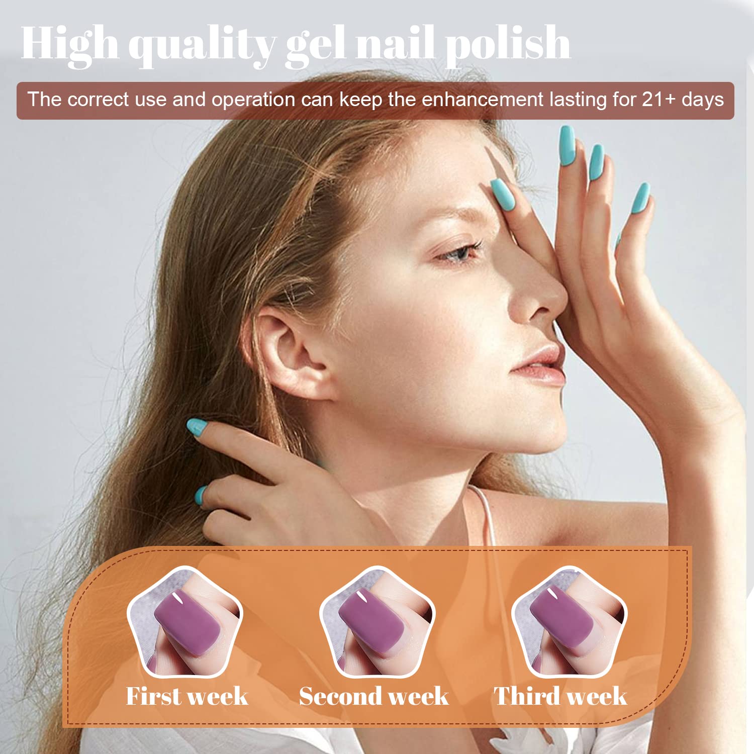 JODSONE 60-Pcs Gel Nail Polish Starter Kit – 55 Colors + Base & Top Coats