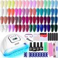 JODSONE Gel Nail Polish Kit with UV Light – 32 Colors for Home Salon Manicures