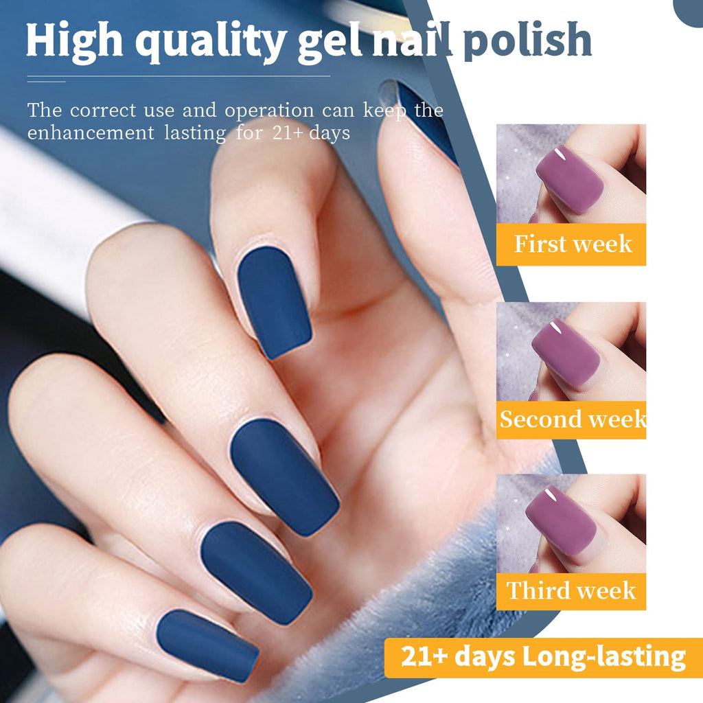 JODSONE 60-Piece Gel Nail Polish Set with Base & Top Coats – At-Home Manicure Kit