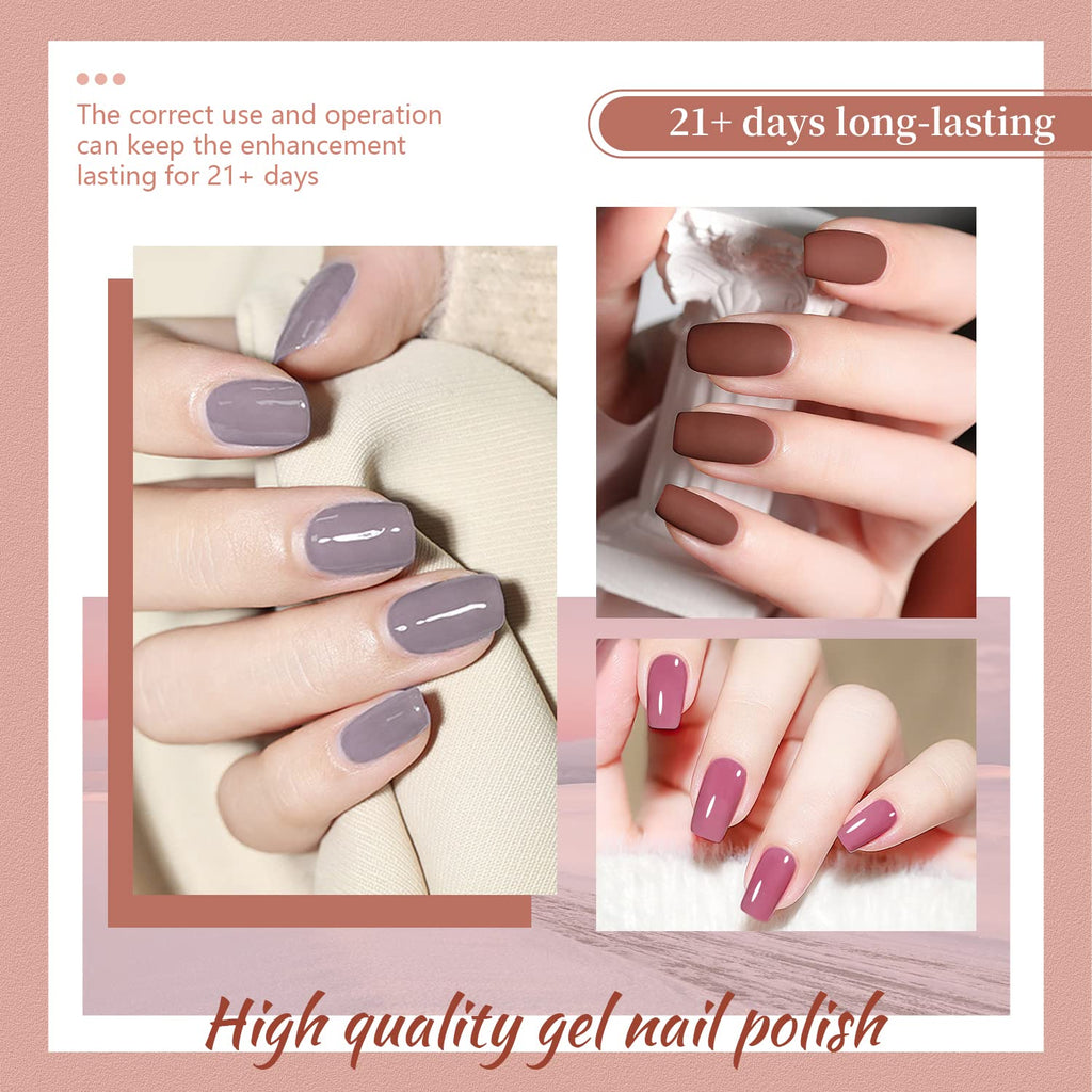 JODSONE Gel Nail Polish Kit with UV LED Lamp – 32 Colors for DIY Manicures