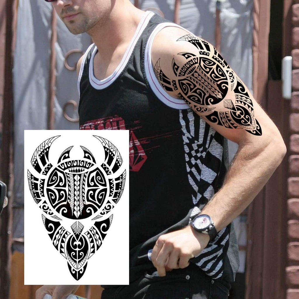 JOEHAPY NEZAR Maori Temporary Tattoo Sleeve – 11 Sheets, Waterproof, Long-Lasting