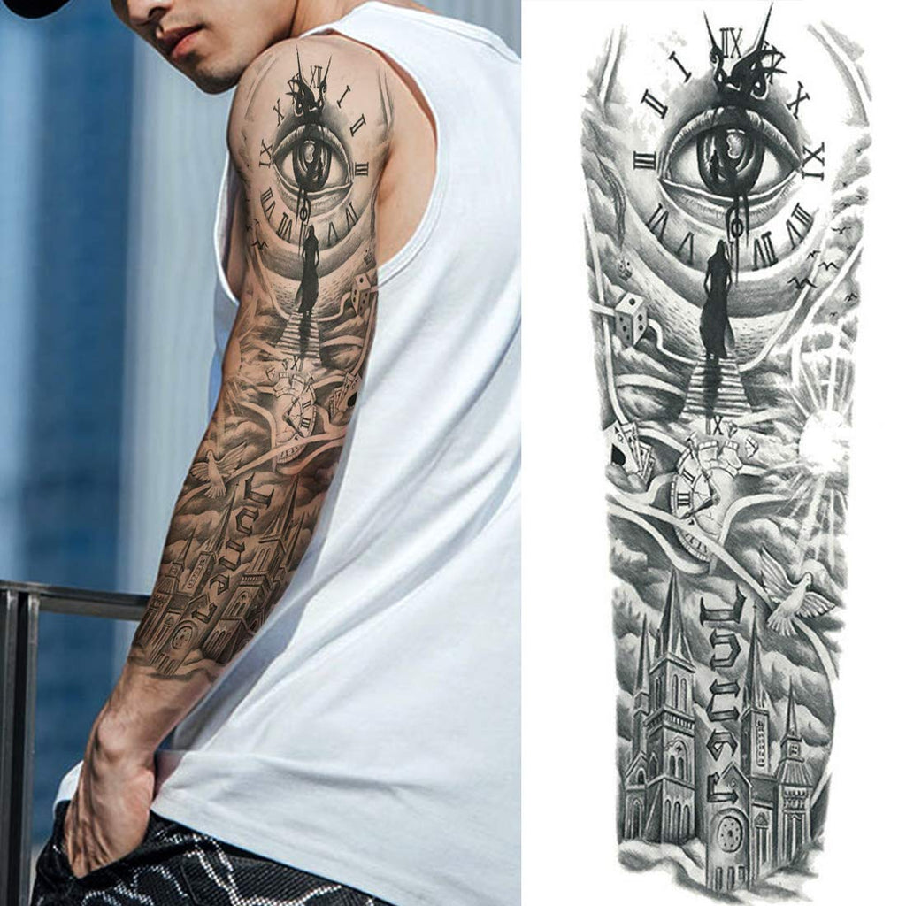 JOEHAPY NEZAR Maori Temporary Tattoo Sleeve – 11 Sheets, Waterproof, Long-Lasting