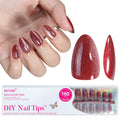 Jofay Fashion Almond Press On Nails Cat Eye - Short Glue On Nails Kit, 160pcs, 16 Sizes