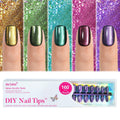 Jofay Fashion Cat Eye Press On Nails — Short Square Soft Gel Kit (160 pcs)