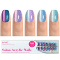 Jofay Fashion Cat Eye Press On Nails Short — 5 Styles, 160 PCS, Soft Gel Finish