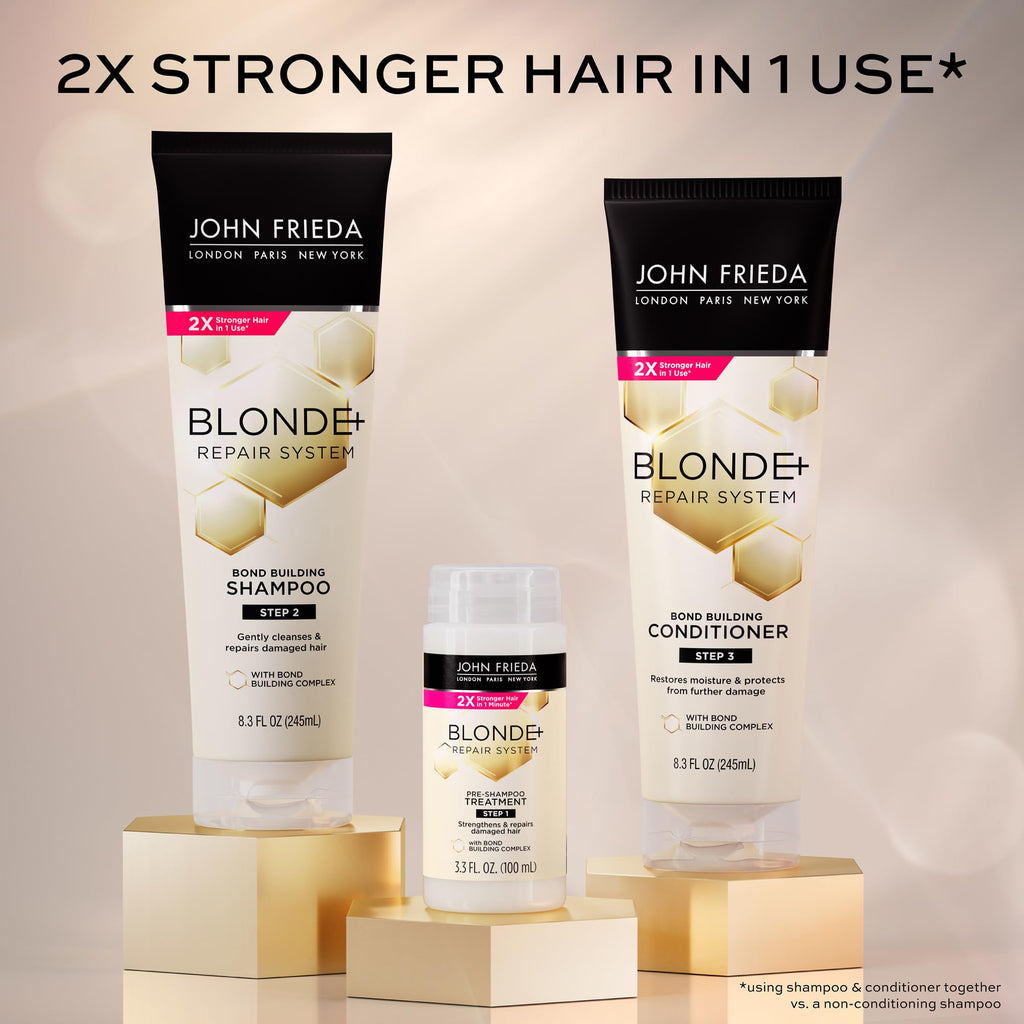 John Frieda Blonde+ Repair Bond-Building Shampoo – Damaged Blonde Hair