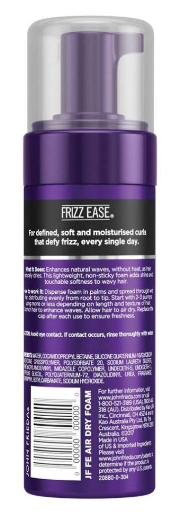 John Frieda Frizz Ease Dream Air-Dry Waves Foam 5oz – 3 Pack