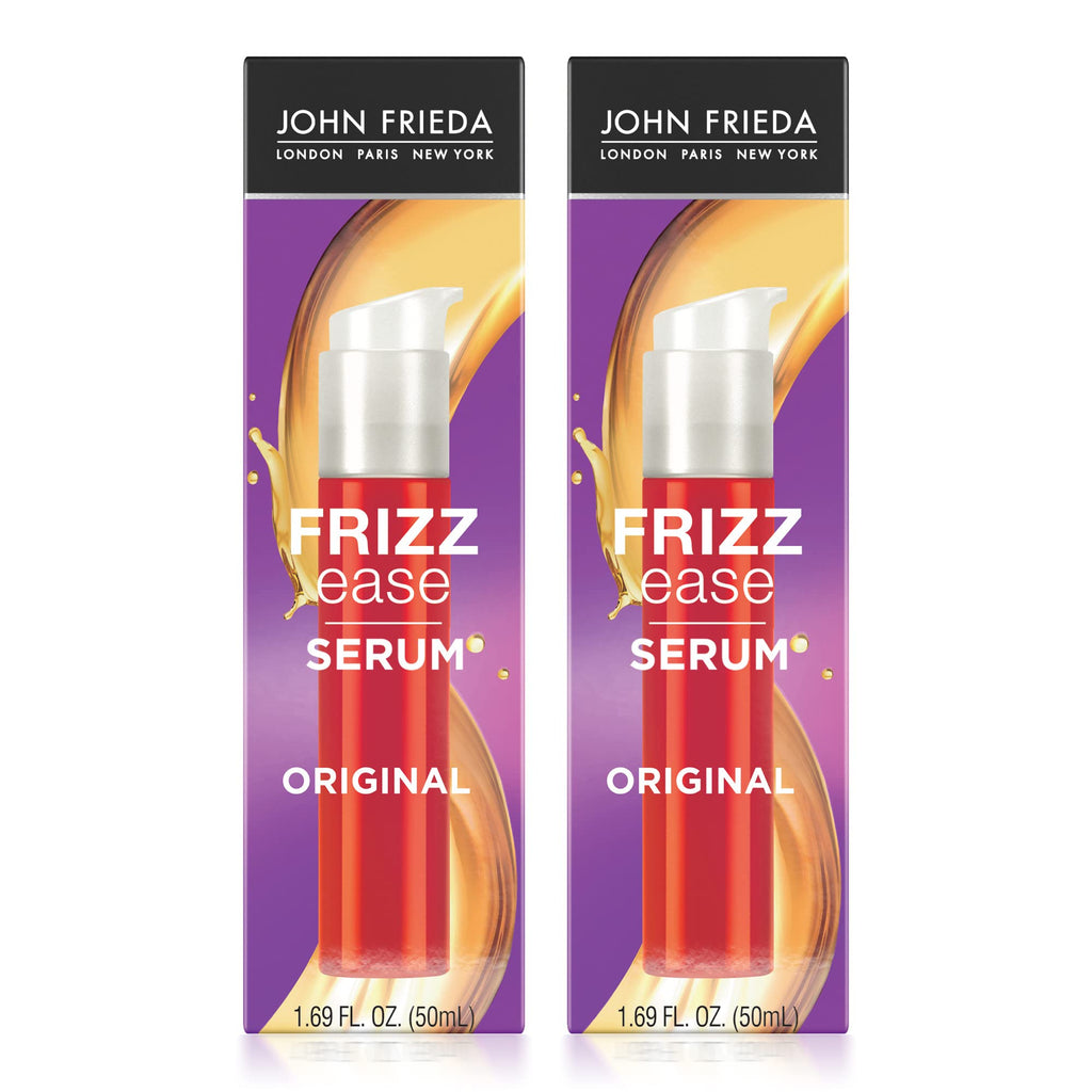 John Frieda Frizz Ease Original Hair Serum – Frizz, Heat & Humidity Protection + Shine (1.69 oz, Pack of 2)