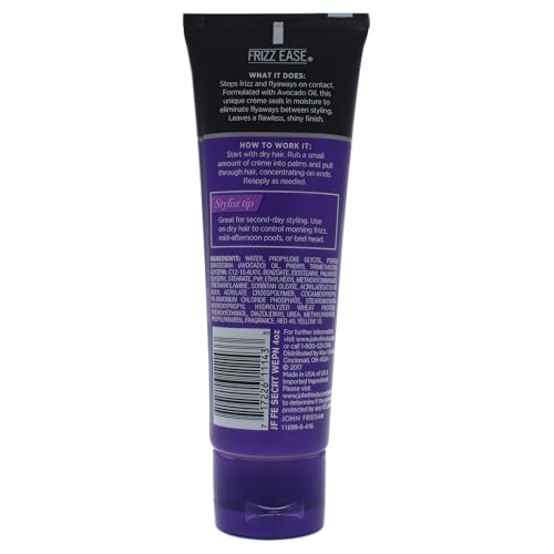John Frieda Frizz-Ease Secret Weapon Flawless Finishing Creme – 4 oz, 3-Pack, Unisex