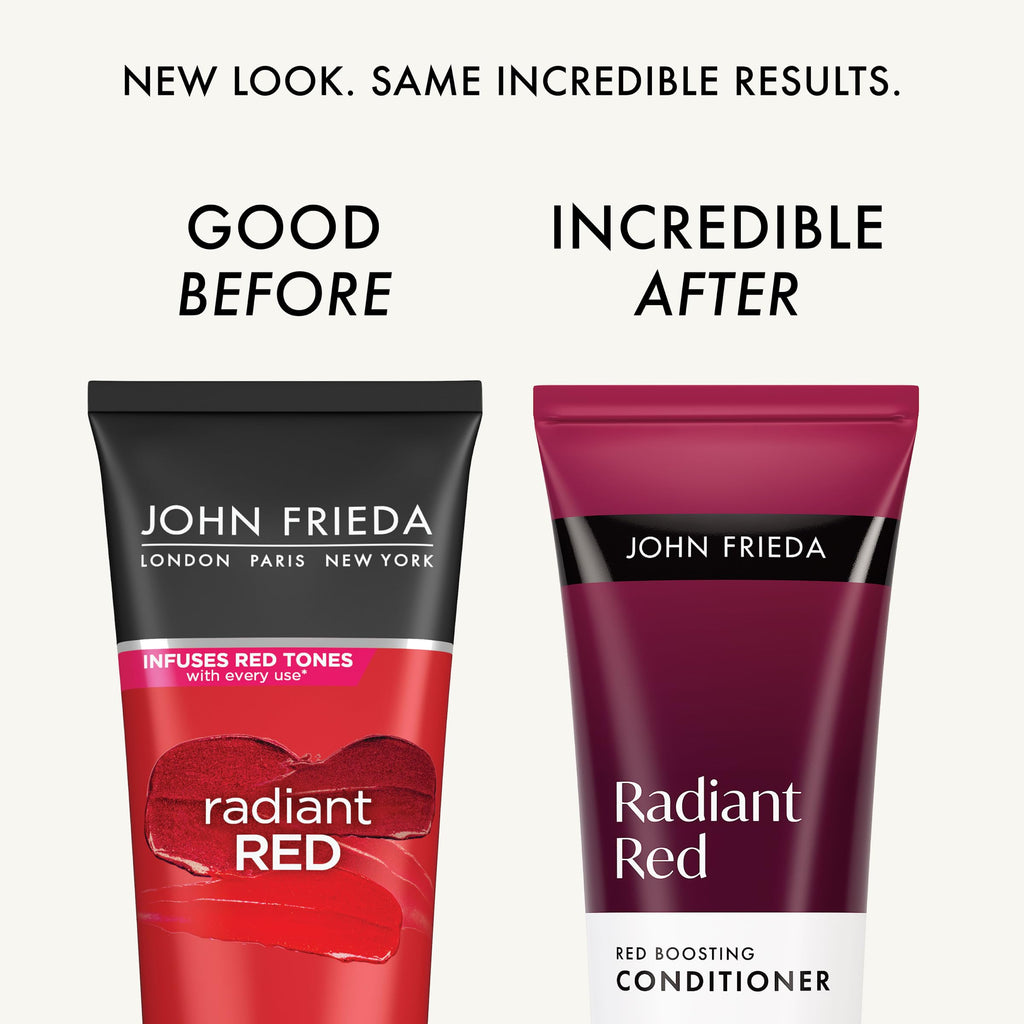 John Frieda Radiant Red Color-Boosting Conditioner — Hydrates and Enhances Red Tones (8.3 oz, Pack of 2)