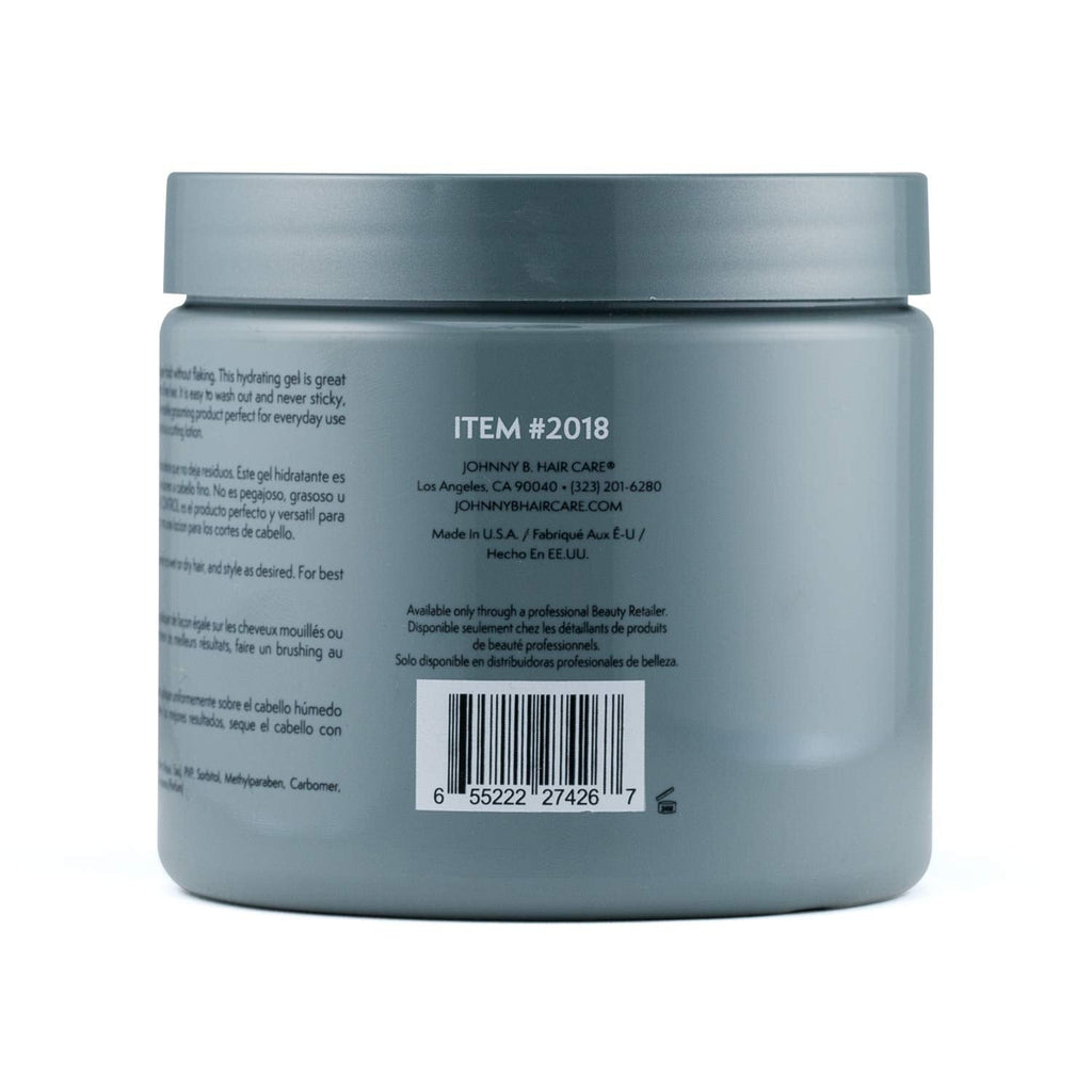 JOHNNY B. Control Alcohol-Free Gel – Strong Hold for All Hair Types (16 oz)