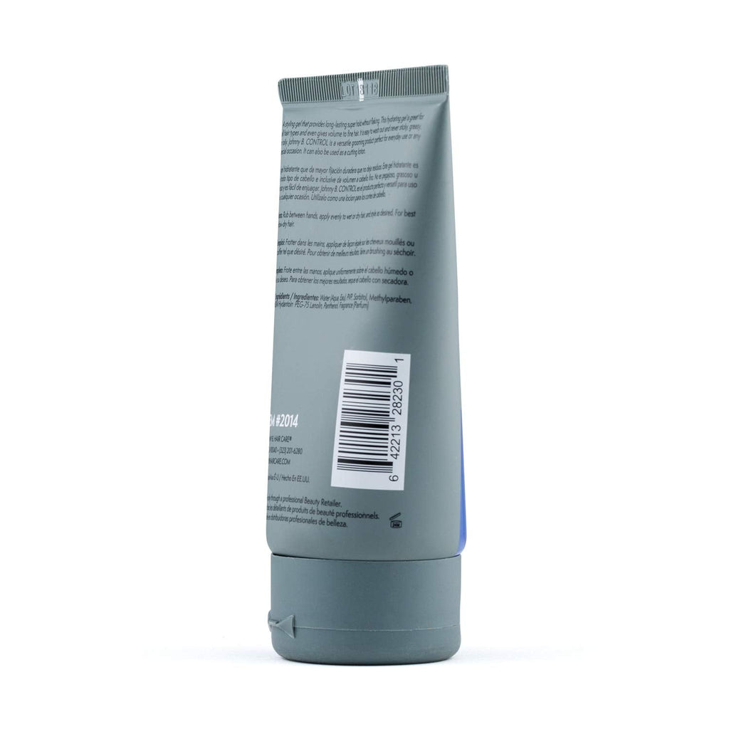 JOHNNY B. Control Alcohol-Free Hair Styling Gel – Strong Hold for All Hair Types | Pack of 2