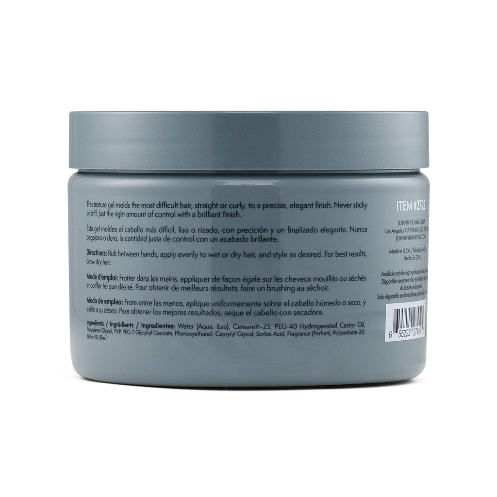 JOHNNY B. Dope Texture Gel 12 oz. – Half Gel, Half Pomade for Flexible Hold