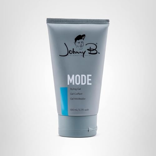 JOHNNY B. Mode Professional Hair Styling Gel 3.3 oz – High Viscosity, Alcohol-Free