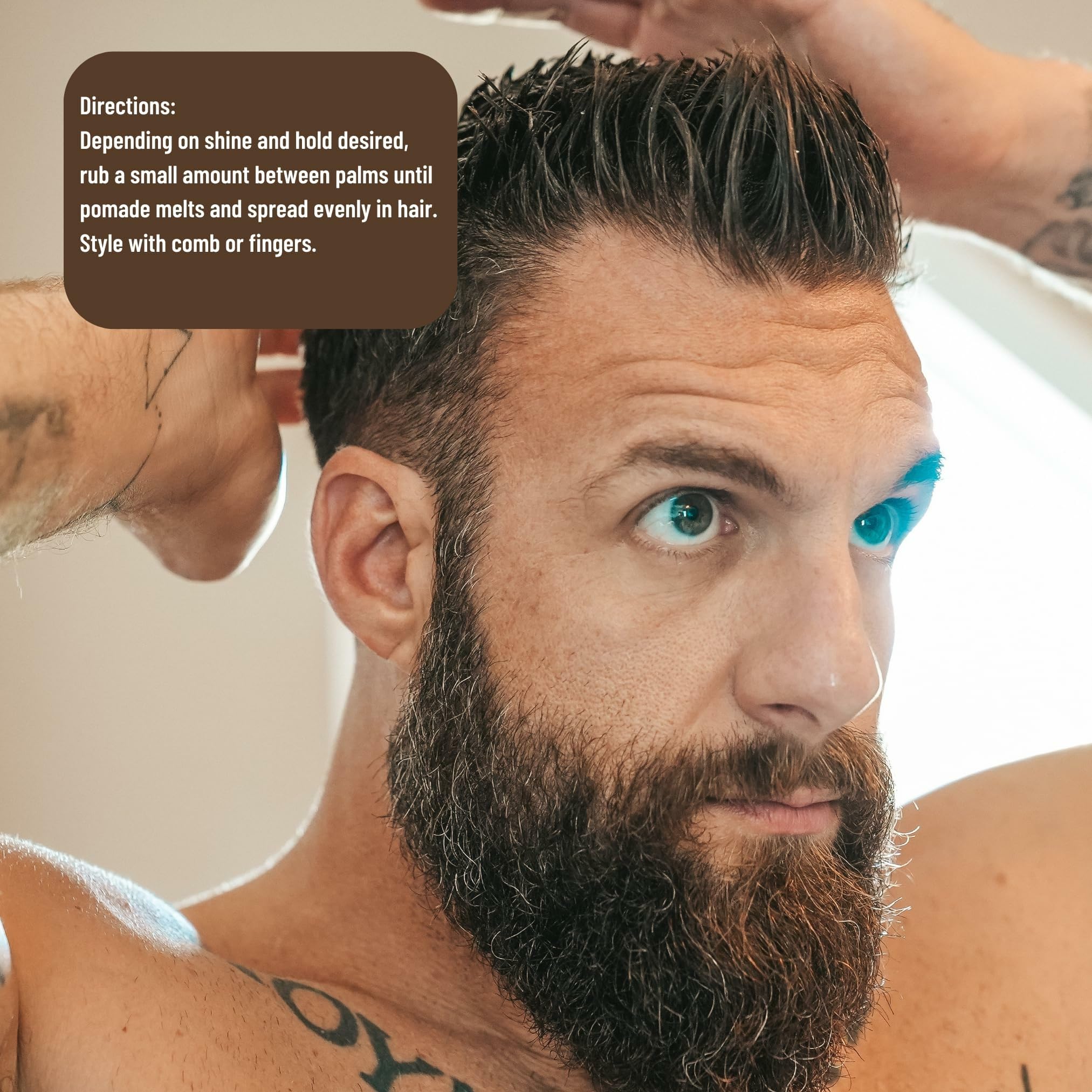 Johnny Slicks Oil Based Pomade — Organic Men’s Styling (USA Made, Low–Medium Hold)