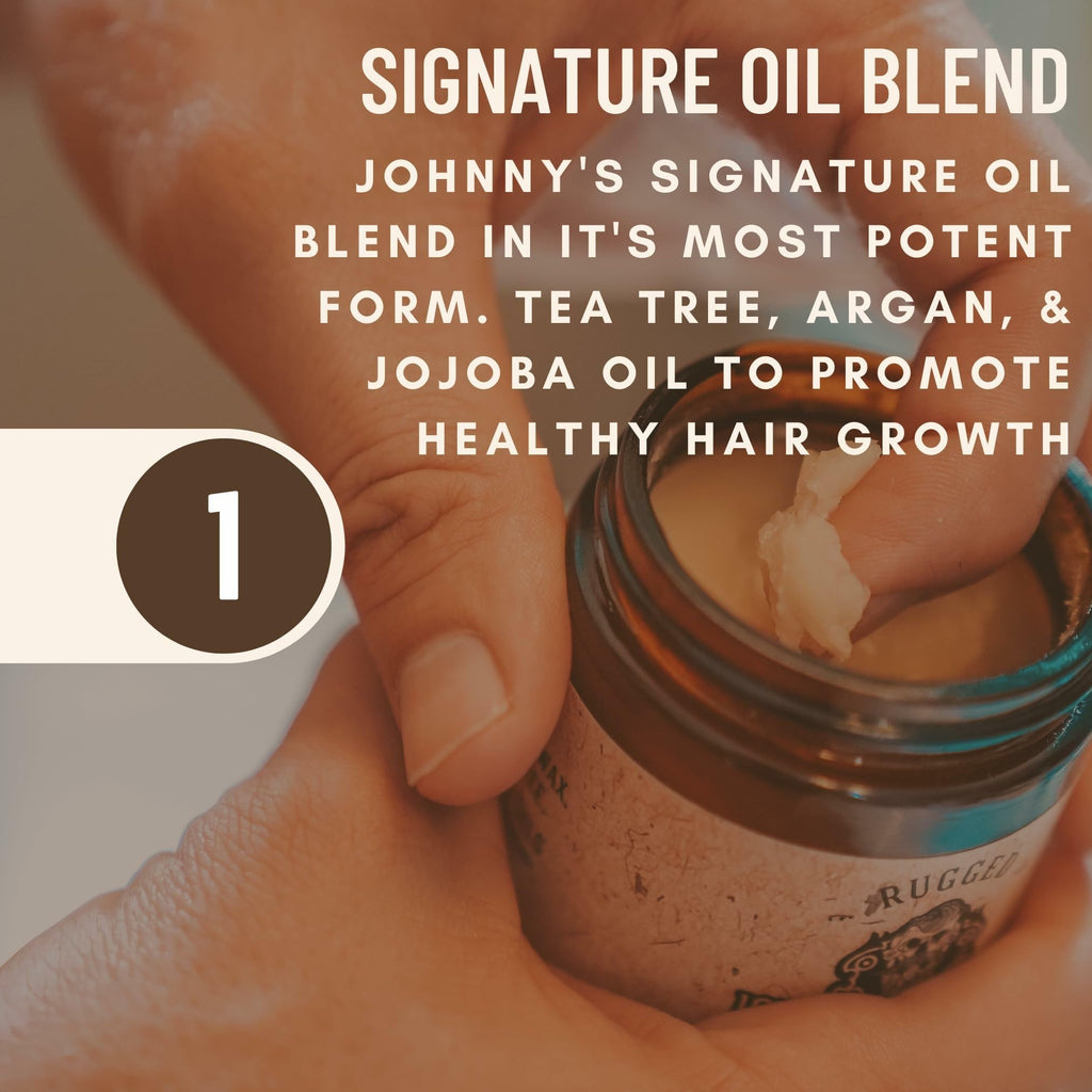 Johnny Slicks Oil Based Pomade — Organic Men’s Styling (USA Made, Low–Medium Hold)
