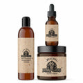 Johnny Slicks Thinning Hair Kit – Organic Beard Wash, Beard Oil & Pomade | Rugged Scent
