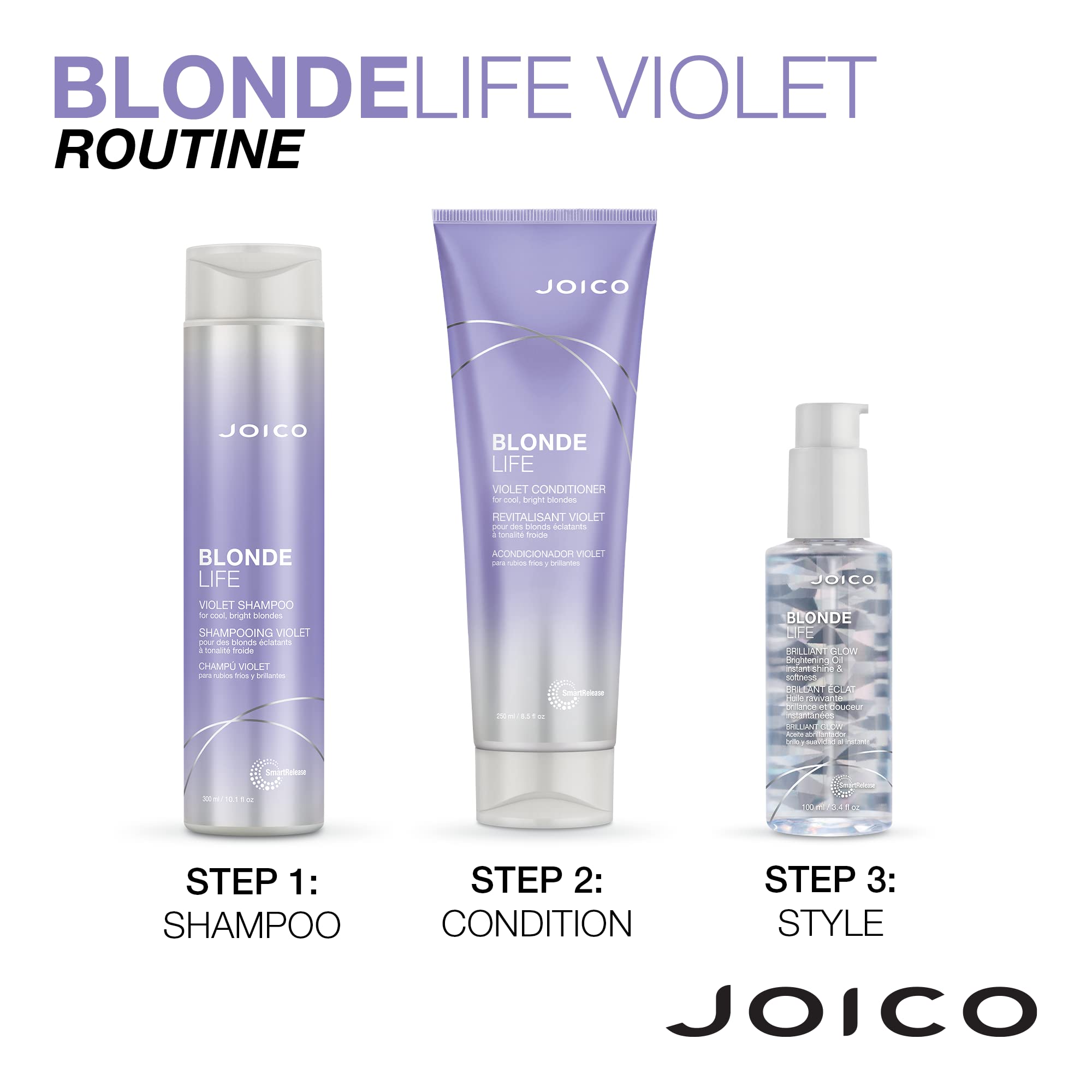Joico Blonde Life Shampoo & Conditioner – Violet-Tone System for Cool Blonde Hair