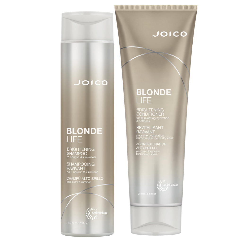 Joico Blonde Life Brightening Shampoo & Conditioner Set | Sulfate-Free Blonde Care