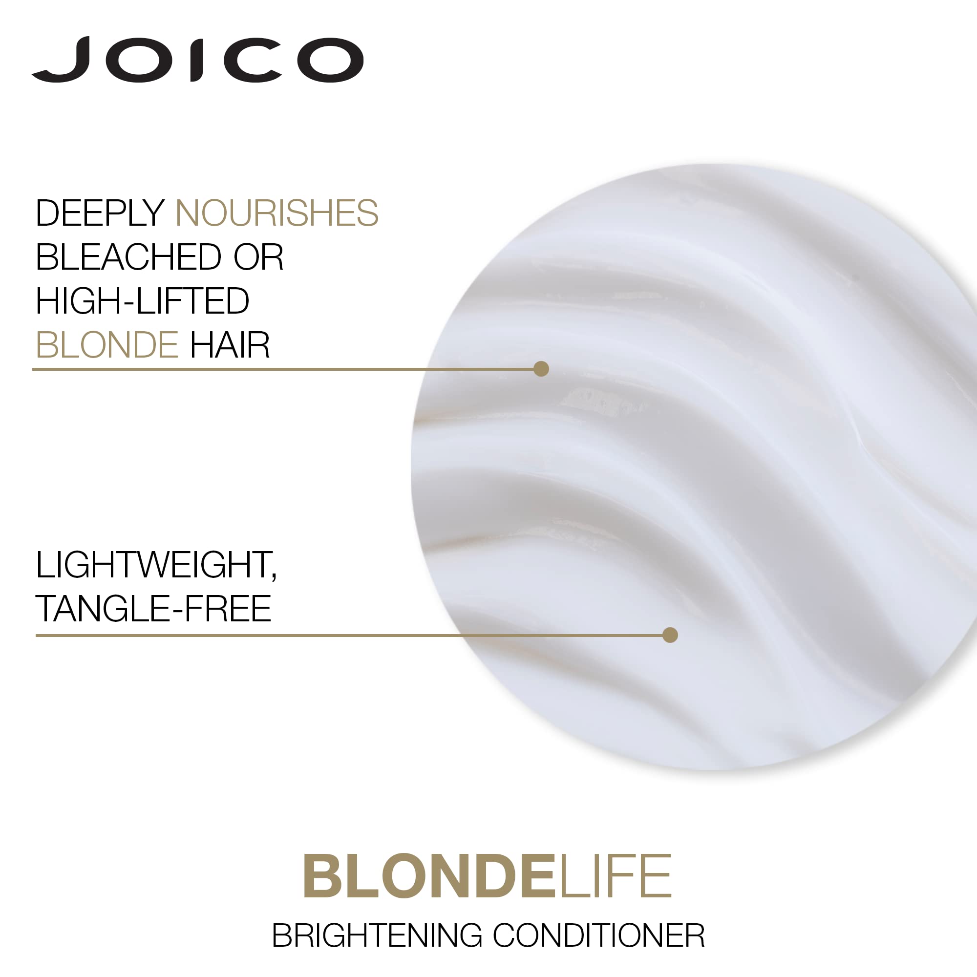 Joico Blonde Life Brightening Shampoo & Conditioner Set | Sulfate-Free Blonde Care