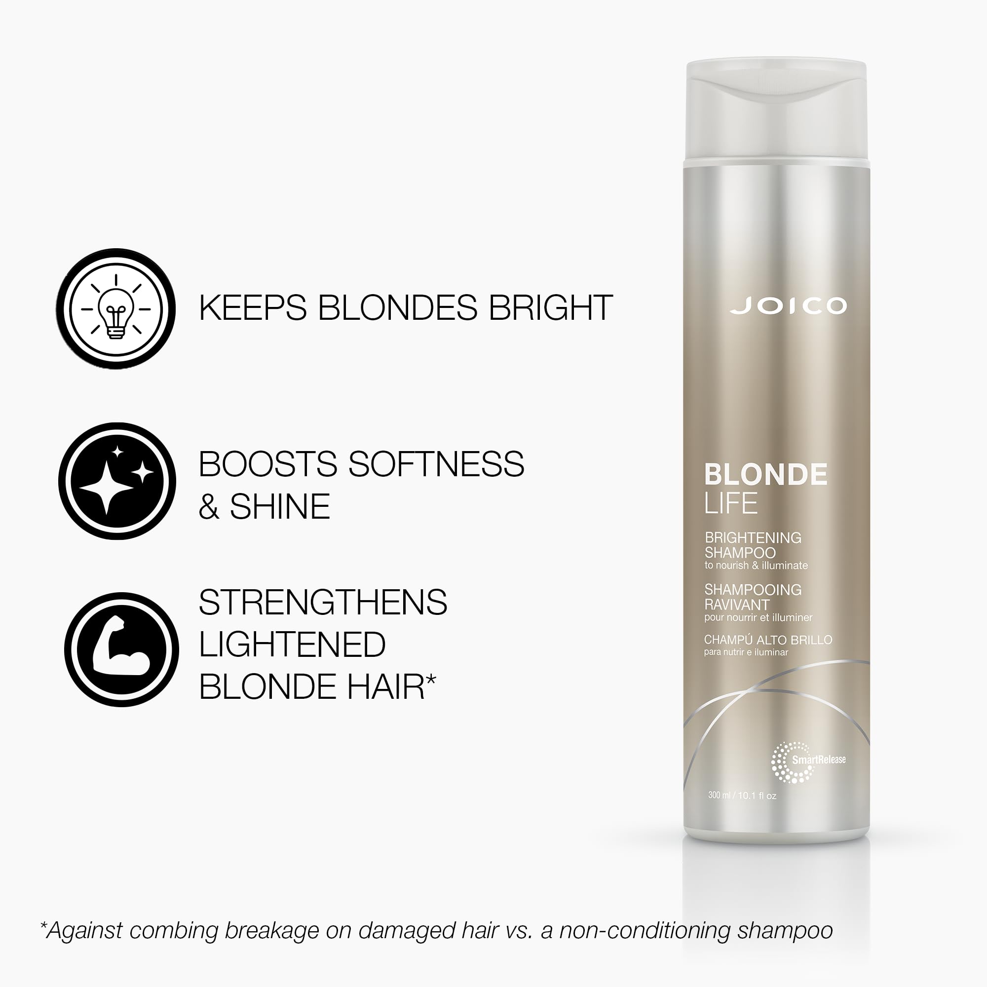 Joico Blonde Life Brightening Shampoo & Conditioner Set | Sulfate-Free Blonde Care
