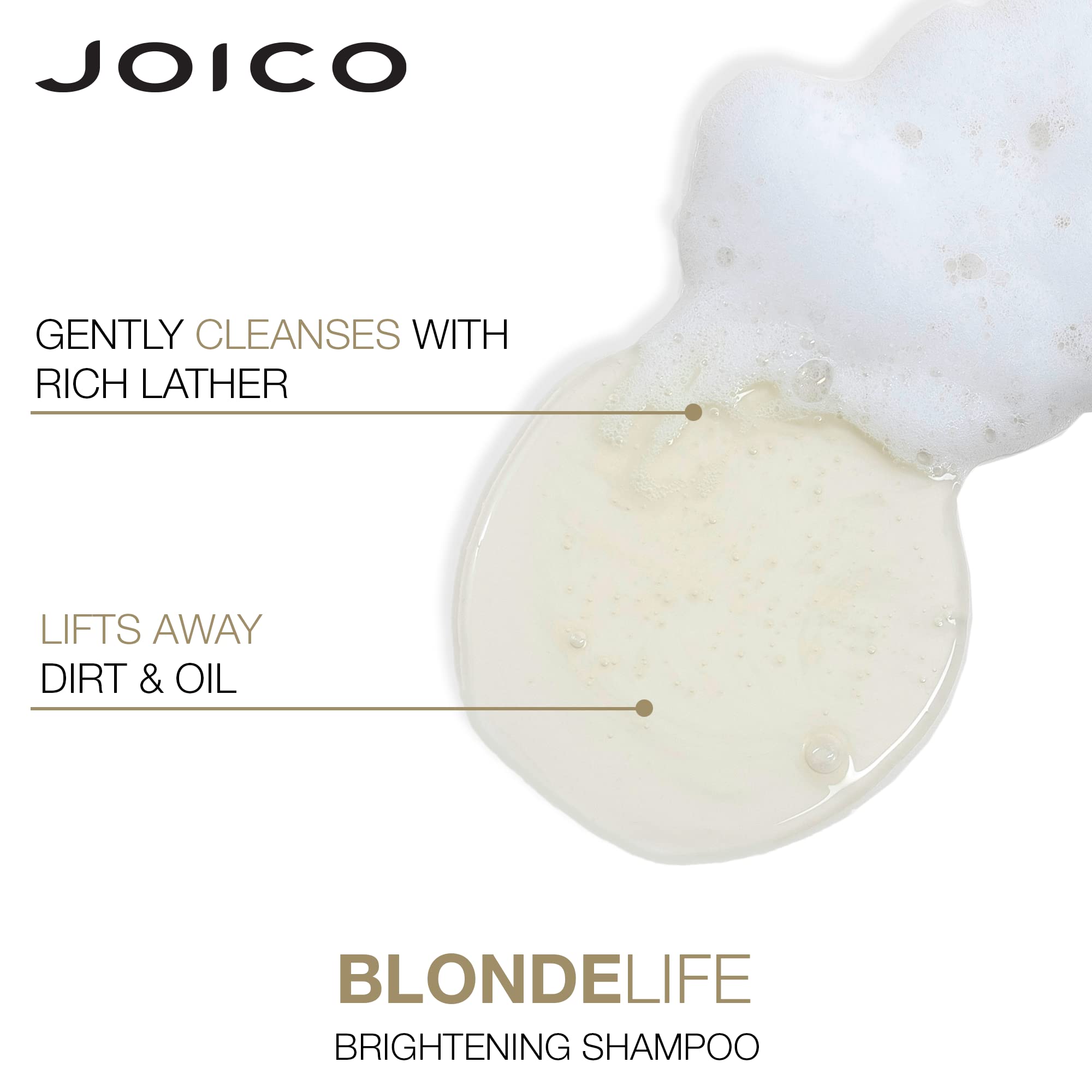 Joico Blonde Life Brightening Shampoo & Conditioner Set | Sulfate-Free Blonde Care