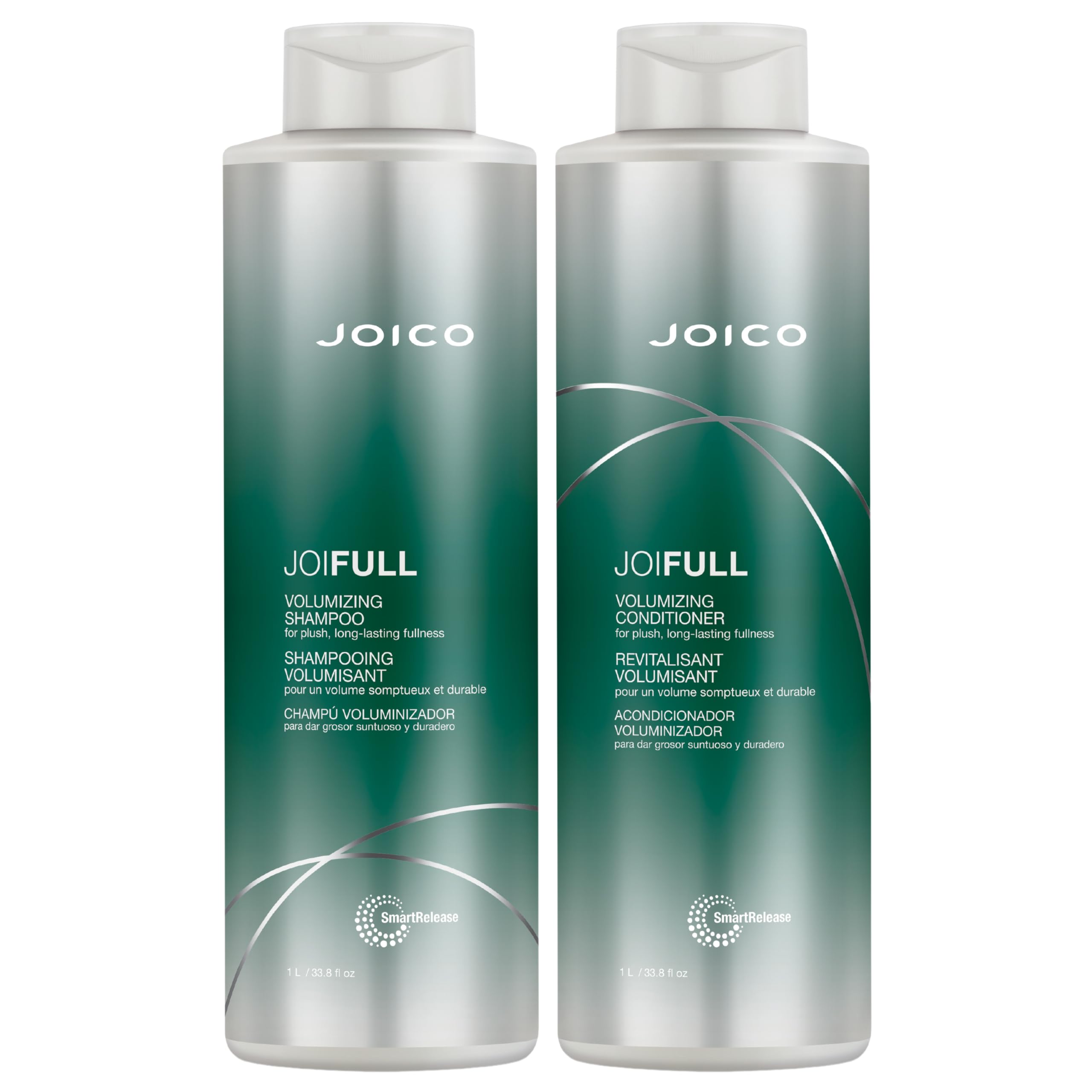Joico JoiFULL Volumizing Shampoo & Conditioner Set - Fullness, Shine & Lightweight Lift for Fine Hair