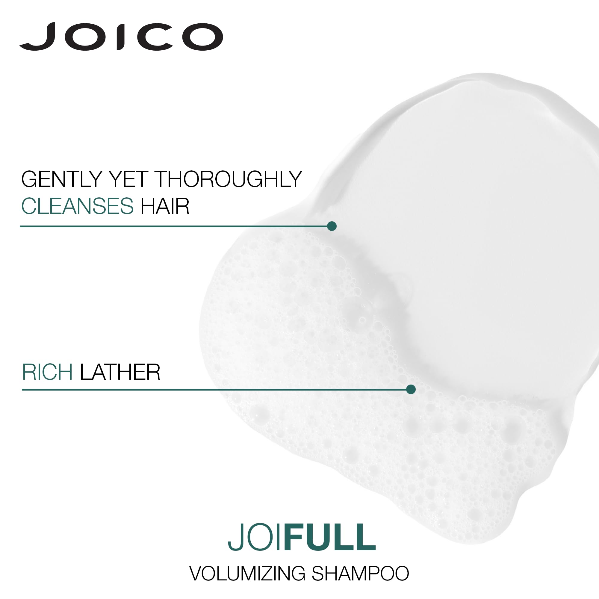 Joico JoiFULL Volumizing Shampoo & Conditioner Set - Fullness, Shine & Lightweight Lift for Fine Hair