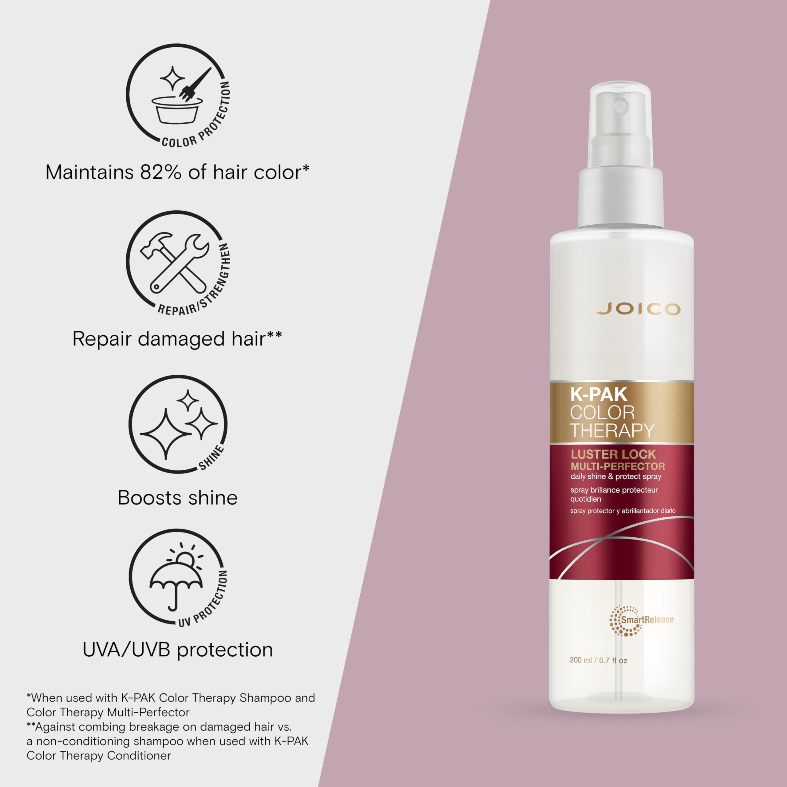 Joico K-PAK Color Therapy Luster Lock Spray — Shine, Detangle & Color Protection