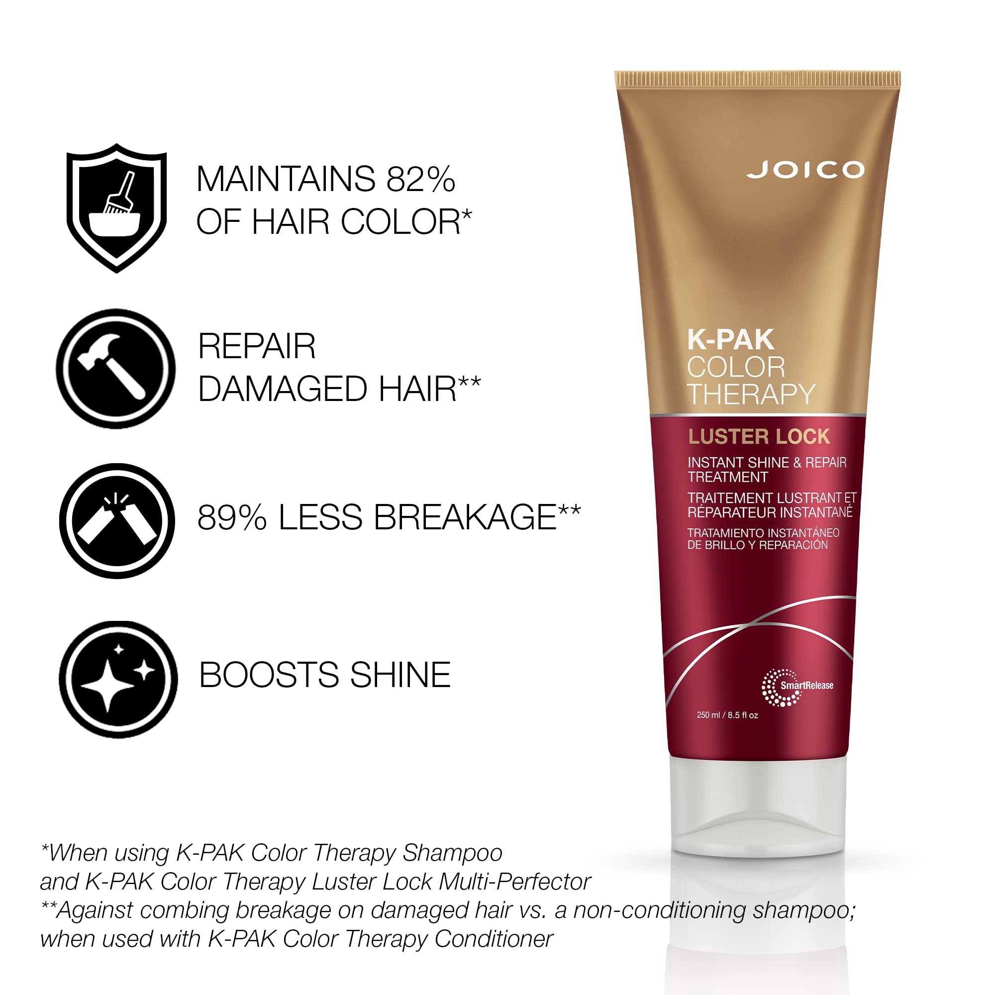 Joico K-PAK Color Therapy Luster Lock – Instant Shine & Repair (2 x 8.5 oz)