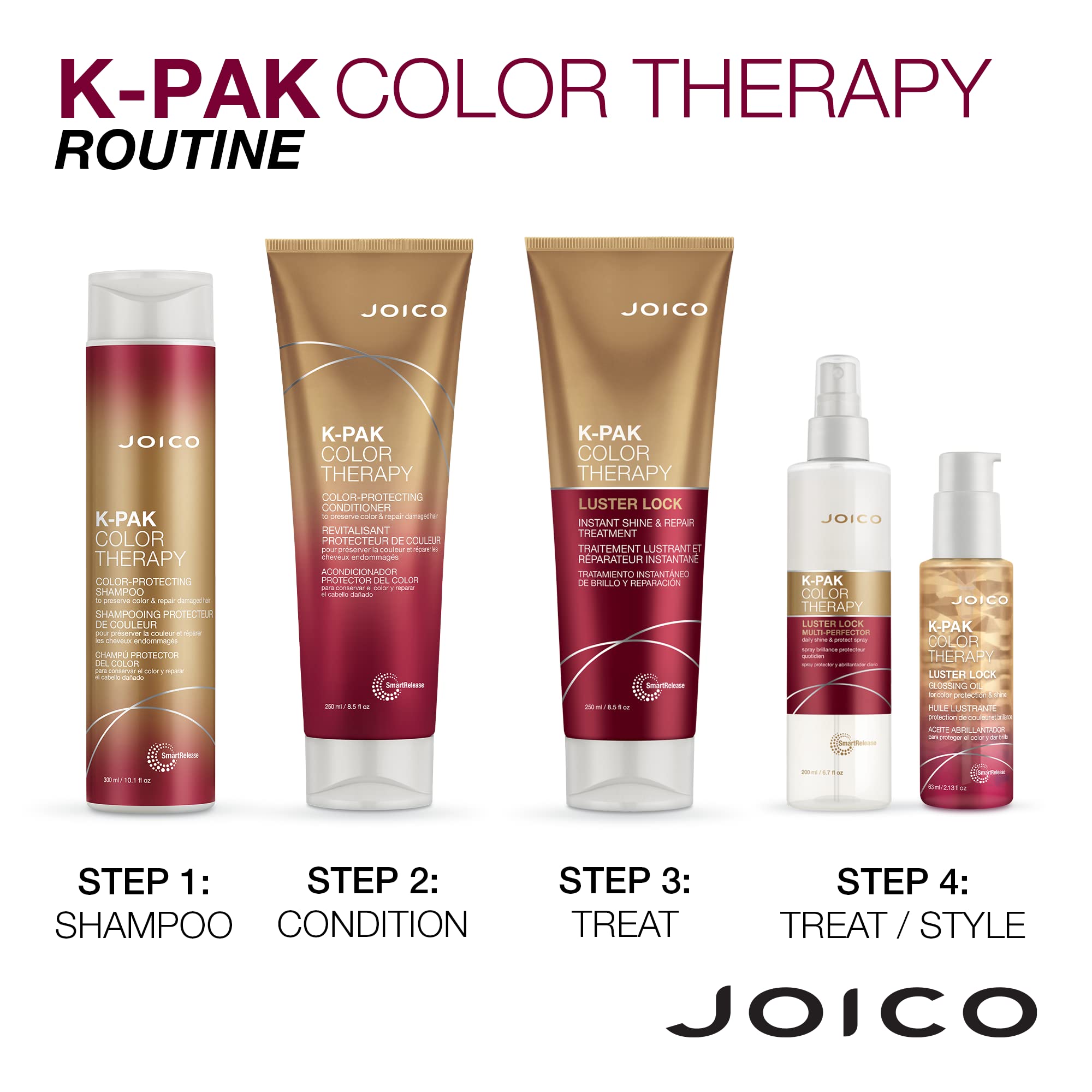 Joico K-PAK Color Therapy Luster Lock – Instant Shine & Repair (2 x 8.5 oz)