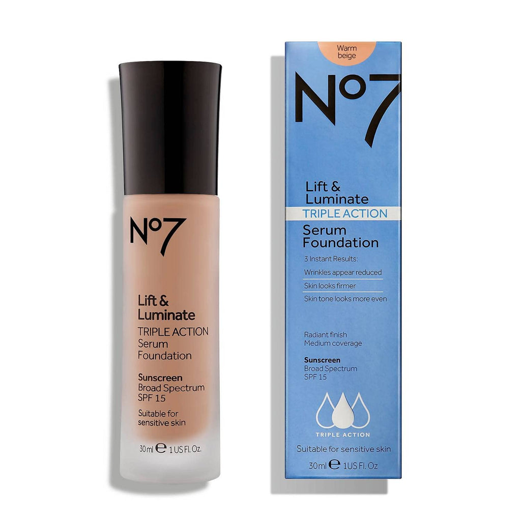 JoJo Siwa No7 Lift & LIlluminate Triple Action Serum Foundation - Warm Beige