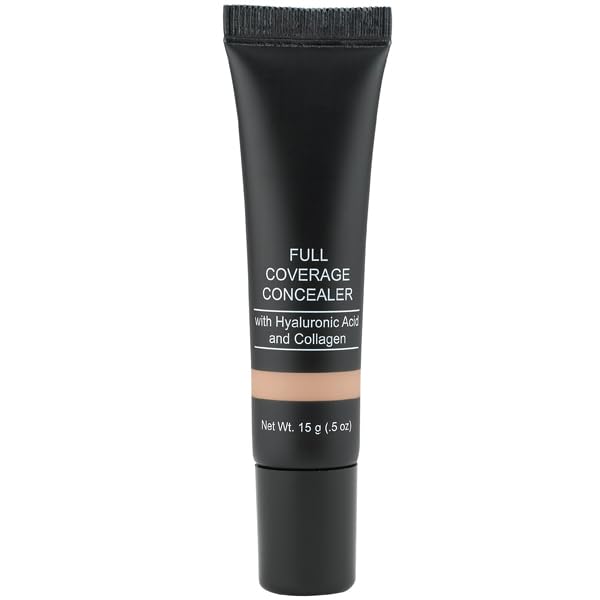 Jolie Full Coverage Concealer with Hyaluronic Acid & Collagen – 15 g (Orange) | Long-Wearing, Buildable Coverage