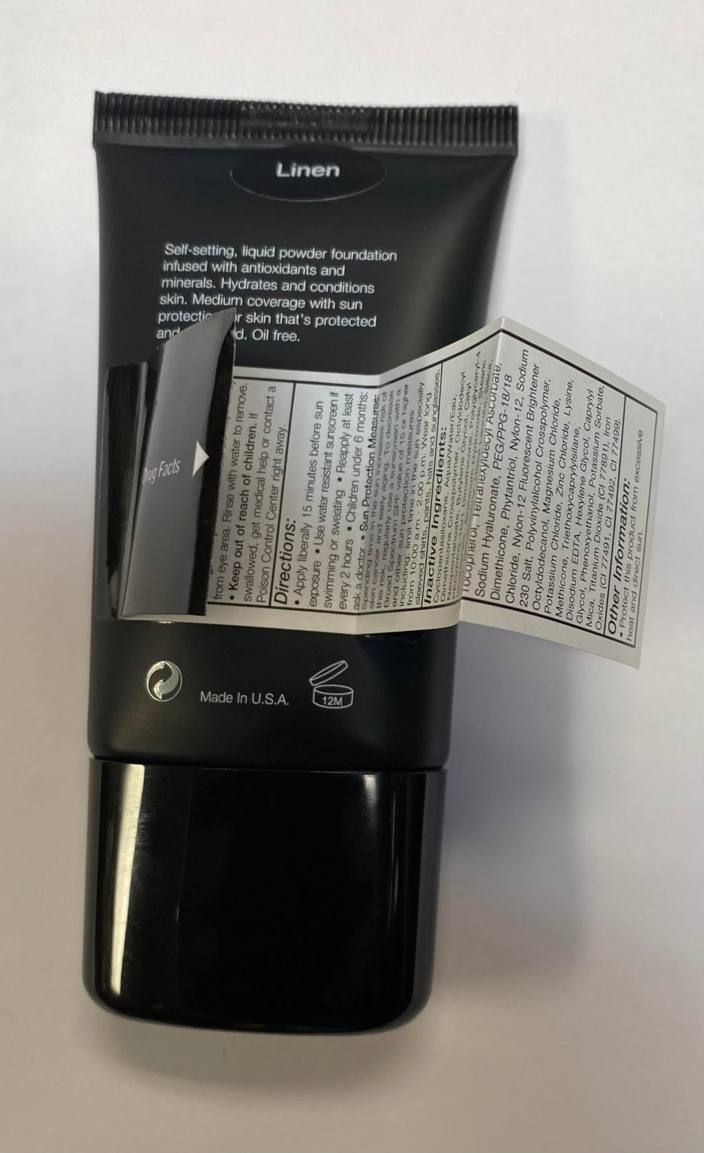 Jolie Mineral Liquid Powder Foundation SPF 15 | Hypoallergenic, Oil-Free, All Skin Types | 1 Fl Oz