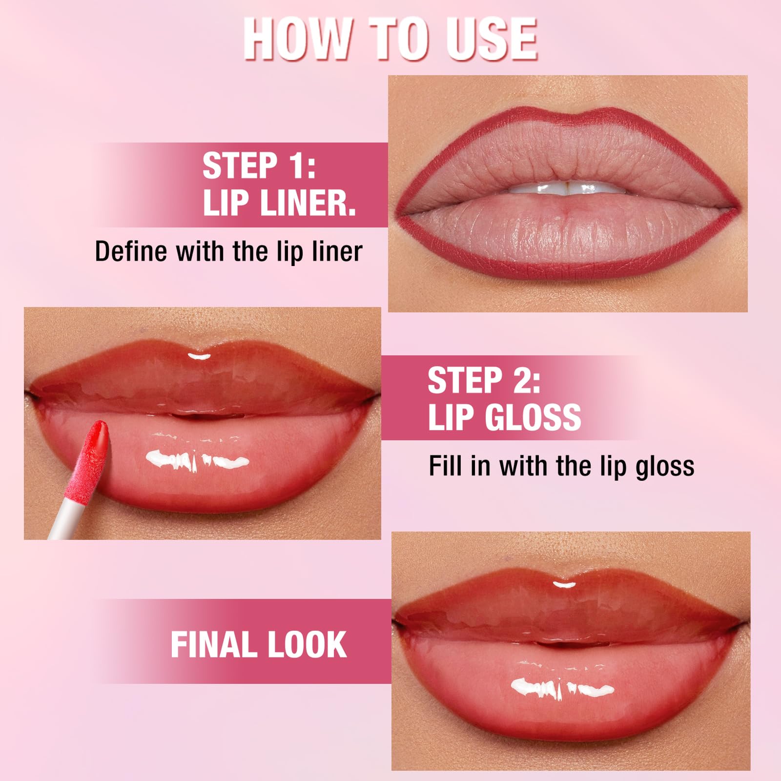 Jolilab Matte Lip Liner Lip Oil Set – 12 Colors, Hydrating, Long-Lasting & Cruelty-Free