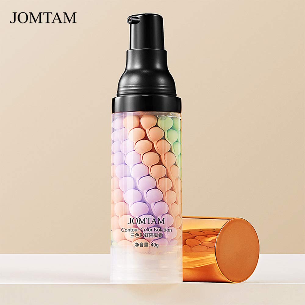 JOMTAM Contour Multi-Color Pink Green Purple Primer – Isolation, Hydration, 40g (2-pack)