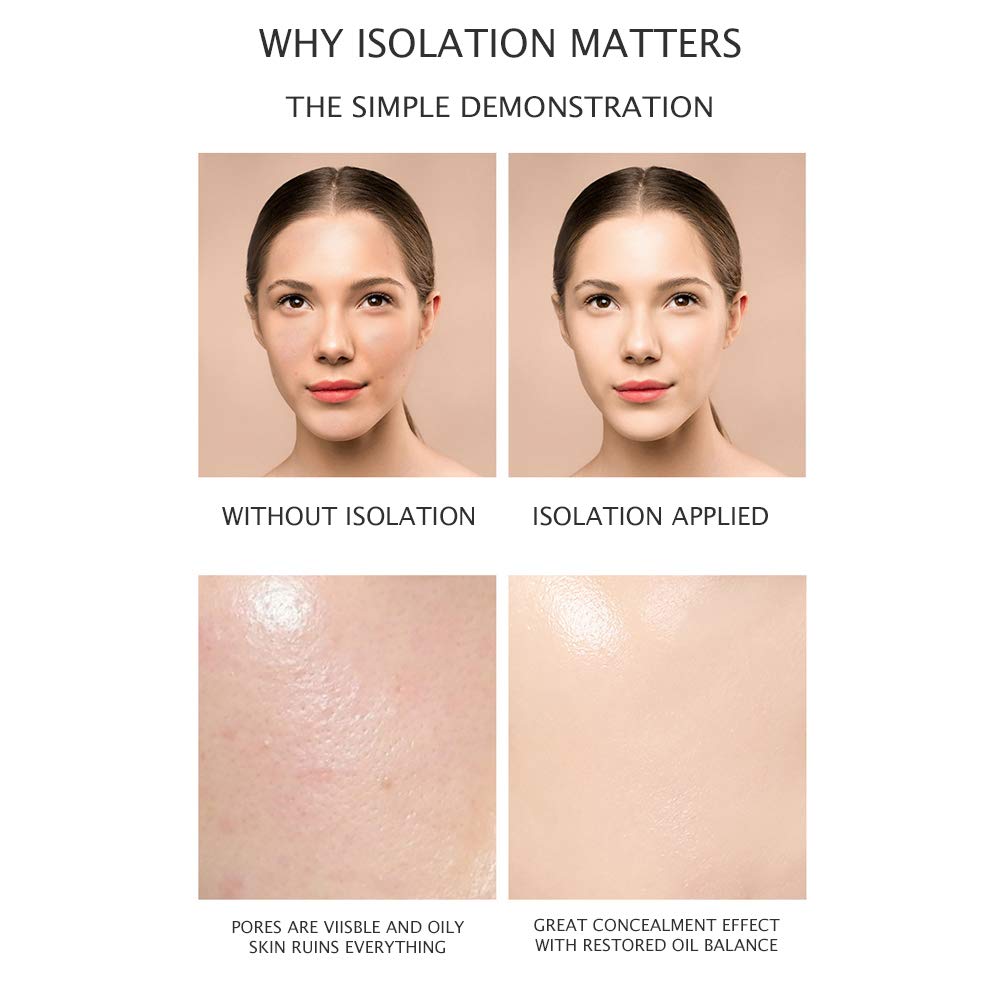 JOMTAM Contour Multi-Color Pink Green Purple Primer – Isolation, Hydration, 40g (2-pack)