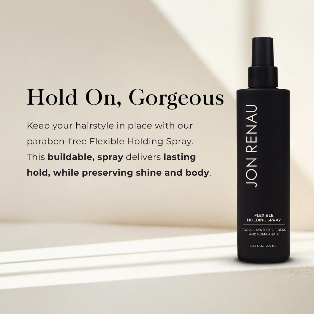 Jon Renau Flexible Holding Spray — Buildable Hold for Human Hair & Synthetic Wigs (Paraben & Sulfate Free)