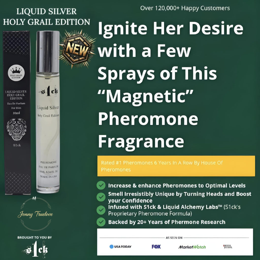 Jonny Truelove S1CK - Liquid Silver Holy Grail Edition Pheromone Cologne for Men | USA-Made