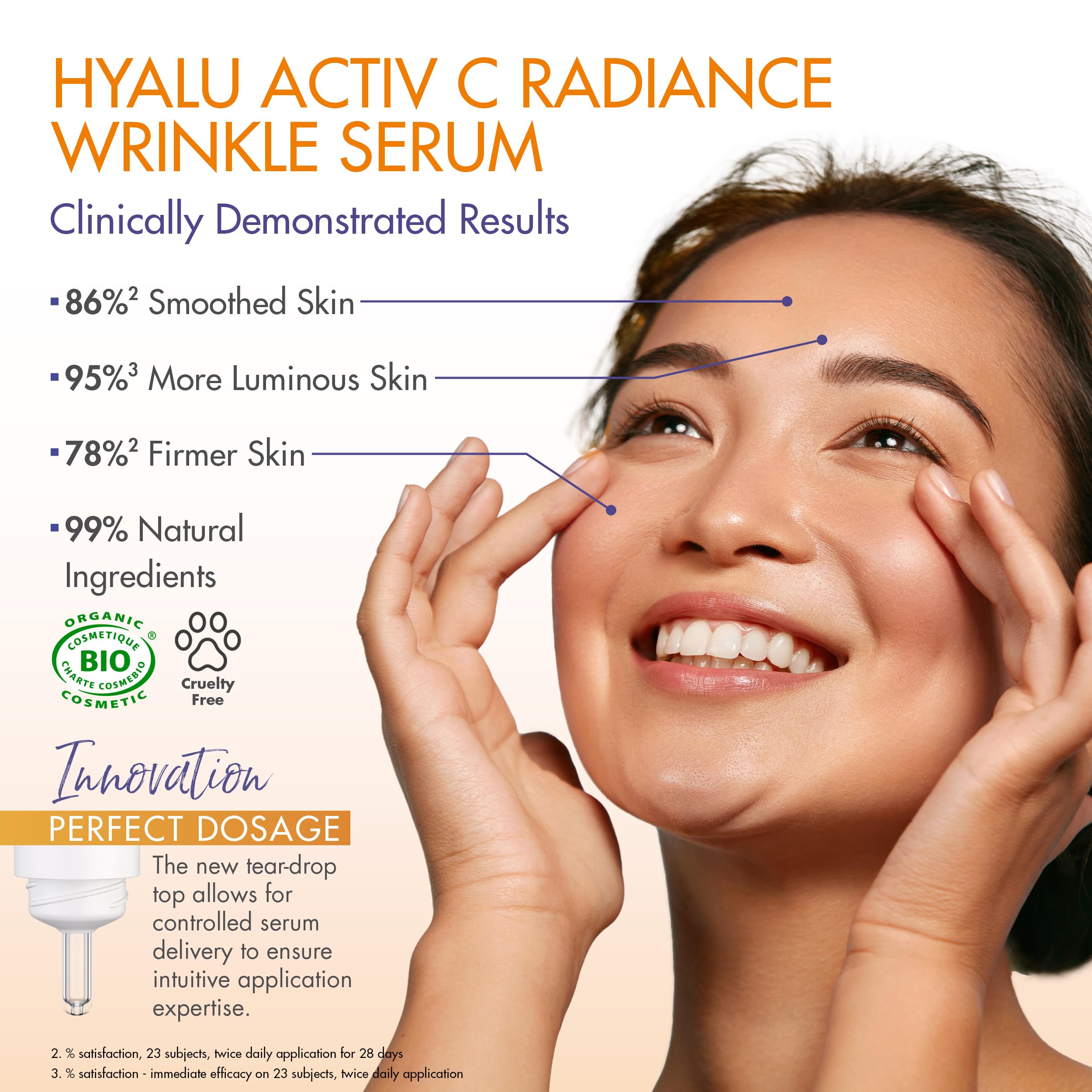 JONZAC Eau Thermale Hyalu Activ C Serum – Vitamin C 5x More Stable + Hyaluronic Acid for Face & Eyes
