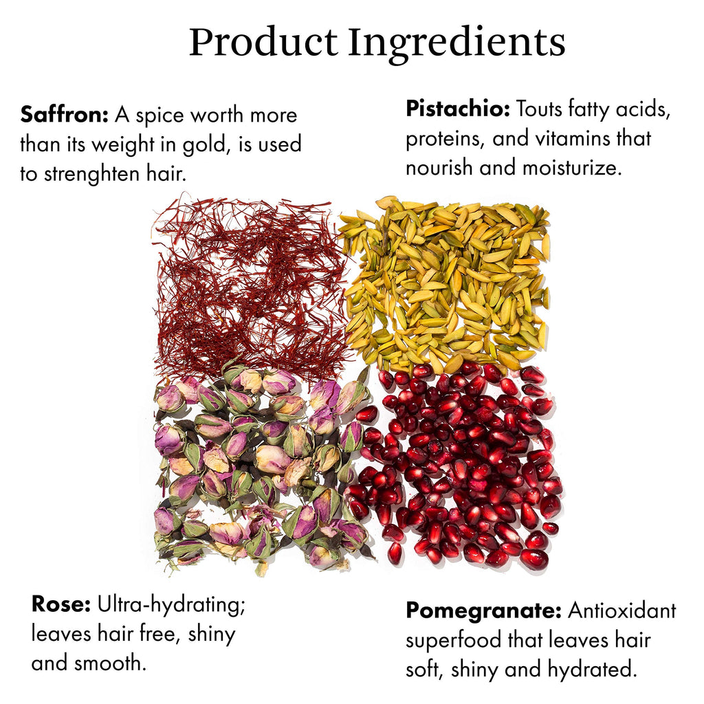 Joon Saffron Rose Shampoo with Pomegranate & Pistachio Oil — 33.8 Fl Oz