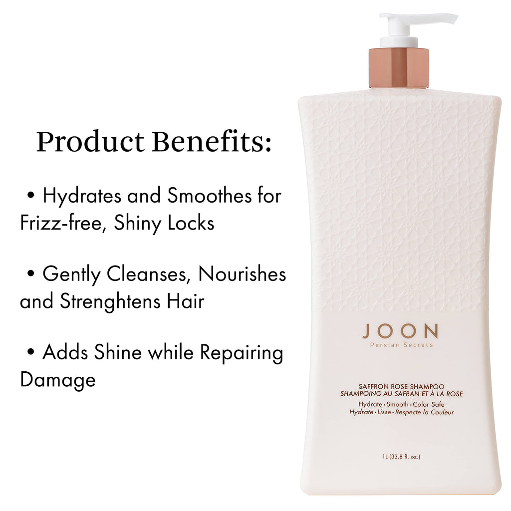 Joon Saffron Rose Shampoo with Pomegranate & Pistachio Oil — 33.8 Fl Oz