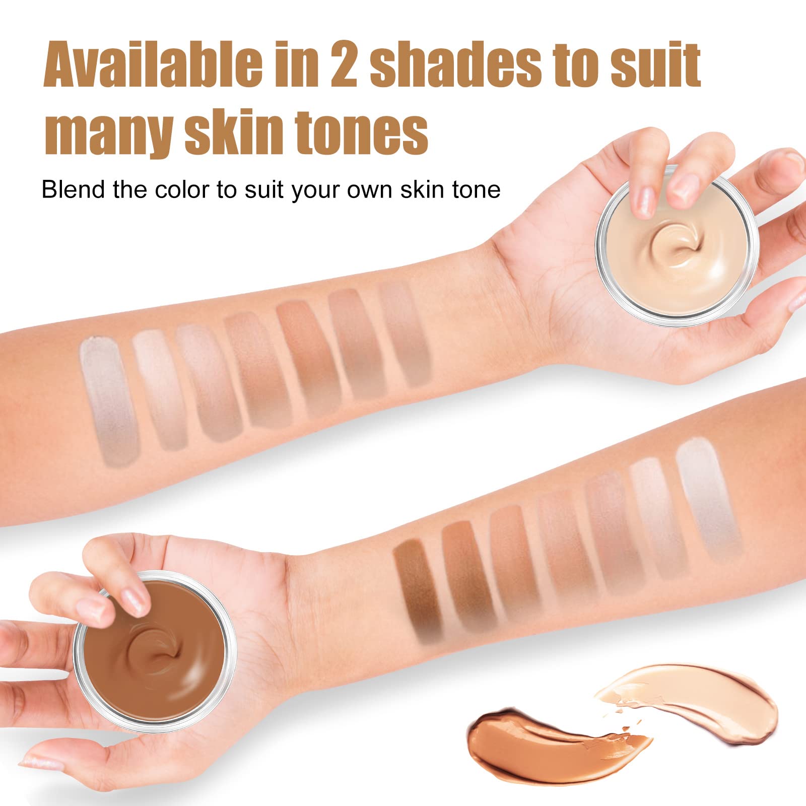 Josera Tattoo Cover Up Makeup Waterproof - 2-Color Full Coverage Concealer