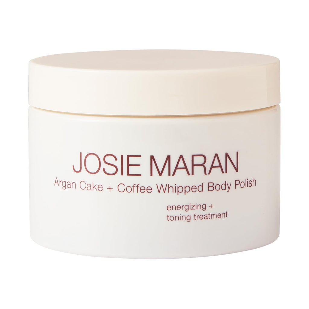 Josie Maran Argan Cake & Coffee Whipped Body Polish – Mocha Whip (10 oz) Exfoliating Scrub