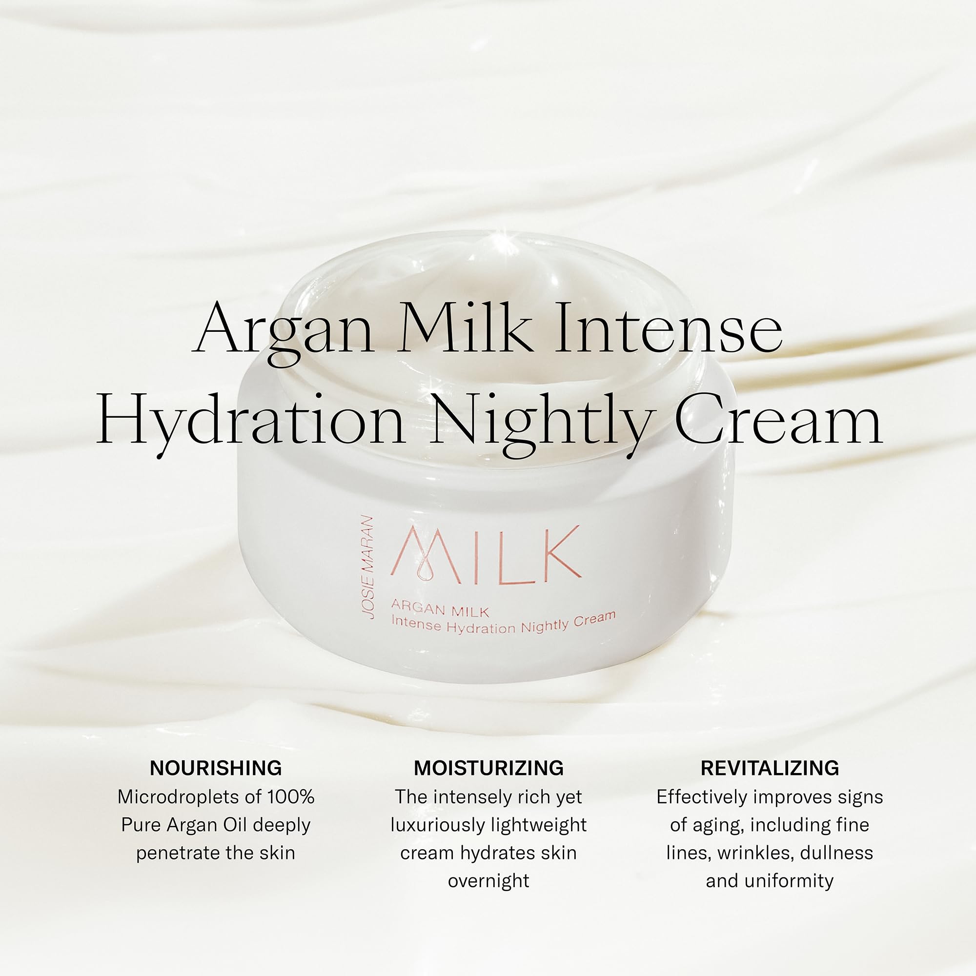 Josie Maran Argan Milk Gift Set – Intense Hydration Body Serum + Night Cream