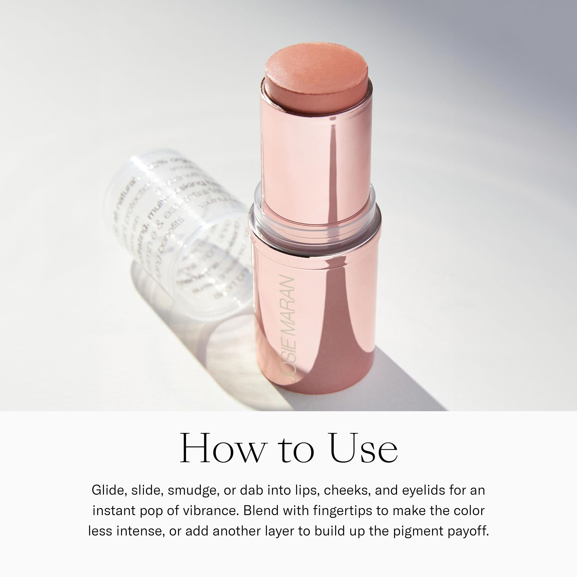 Josie Maran Color Stick & Lip Gloss Set — Argan Oil Makeup Balm for Lips, Cheeks & Eyes