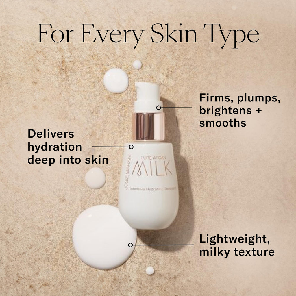 Josie Maran Pure Argan Milk – Lightweight Anti-Aging Face Serum for Lasting Hydration
