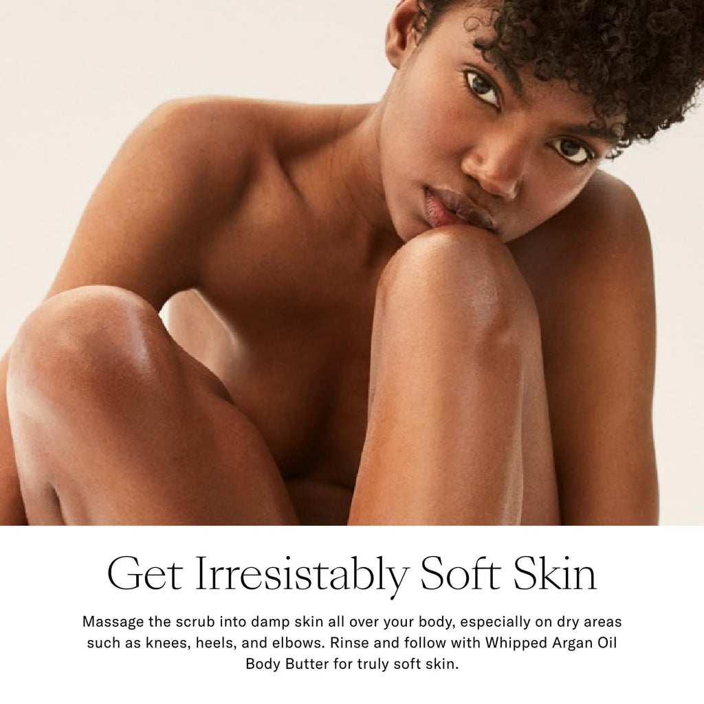 Josie Maran Sugar Body Scrub – Argan Oil Exfoliating Sugar Scrub with Coconut Oil & Shea Butter (10 oz)